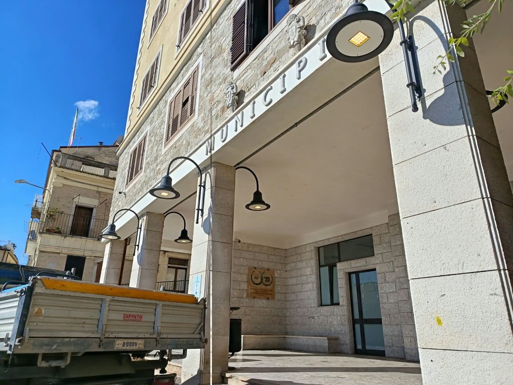 Lavori nuova illuminazione LED nel centro storico di Sant'Agata di Puglia