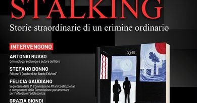 Presentazione del libro Stalking di Antonio Russo pubblicato da I Quaderni del Bardo Edizioni